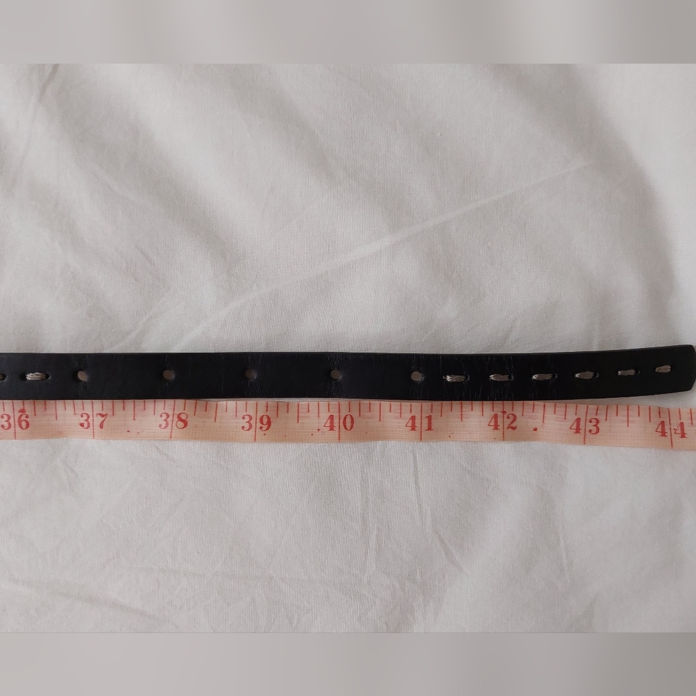 New black/brown stitched skinny belt size XL. - Picture 10 of 10